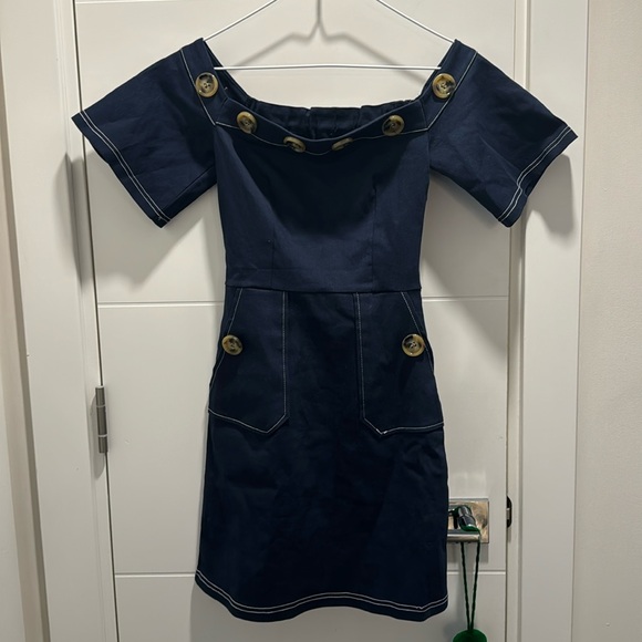 Pixie Market Navy Mini dress - Picture 2 of 6